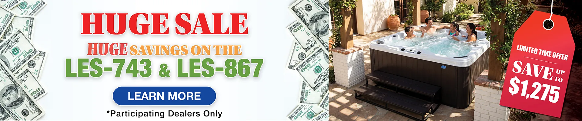 Calspas hot tub being used in a family setting - Arcadia